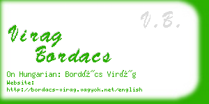 virag bordacs business card